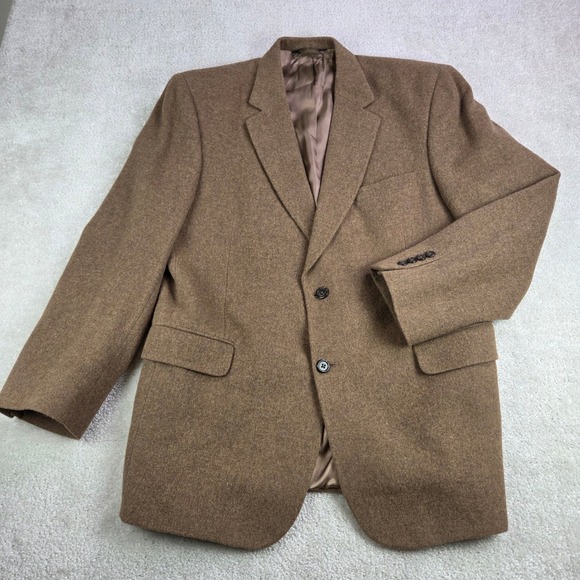 Jos A Bank Gordon 100% Camelhair Blazer Jacket Mens‎ k 44R Brown